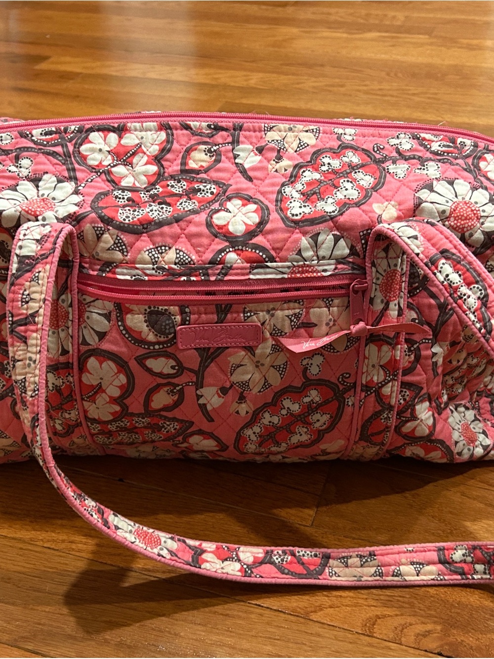 Vera Bradley Quilted Floral Pink Tote Bag